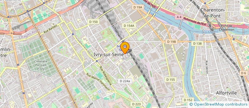 localisation de l'entreprise SYND.COPR. DU 1 RUE PIERRE GUIGNOIS à IVRY-SUR-SEINE