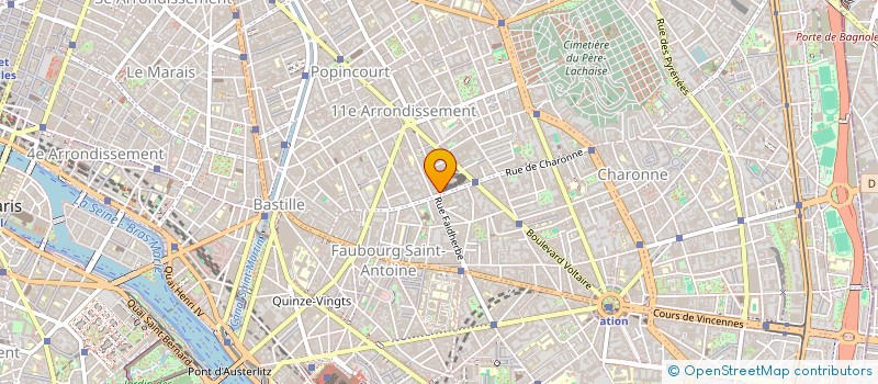 localisation de l'entreprise SYND COPR DU 1 RUE RICHARD LENOIR 75011  PARIS