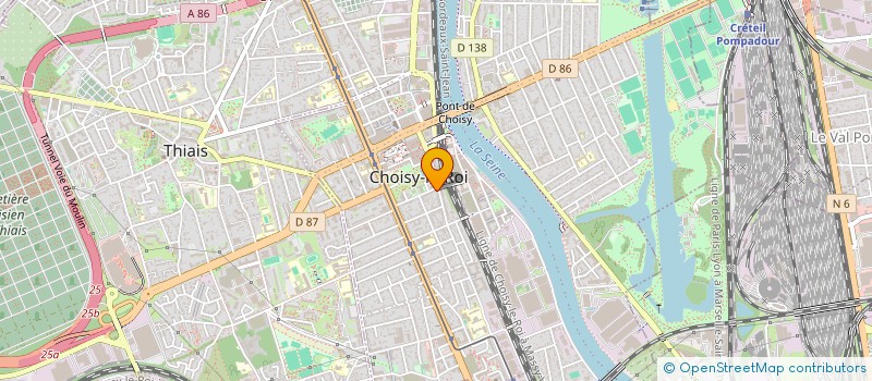 localisation de l'entreprise SYND COPR DU 1 RUE WALDECK ROUSSEAU à CHOISY-LE-ROI