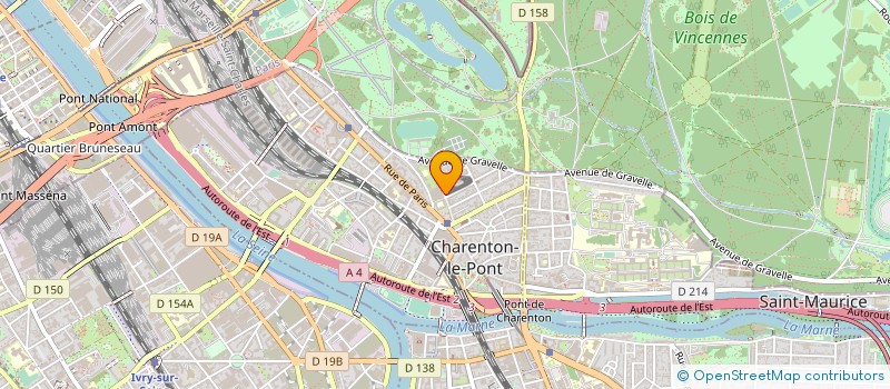 localisation de l'entreprise SYND COPR DU 1 VILLA ST PIERRE à CHARENTON-LE-PONT