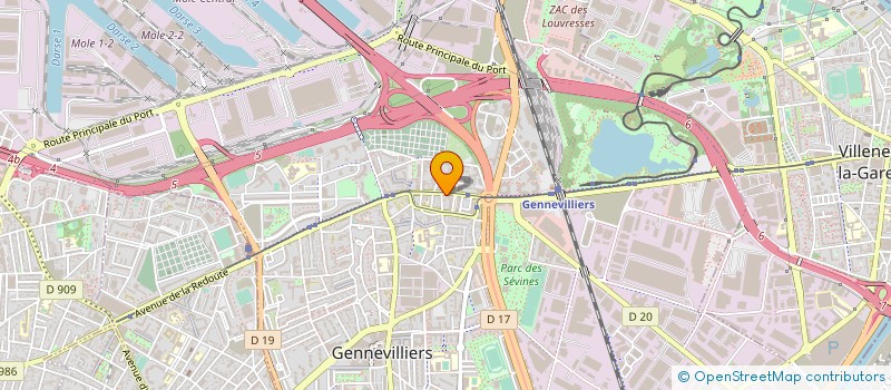 localisation de l'entreprise SYND.COPR. DU 10 12 R PETIT 92  CLICHY R à GENNEVILLIERS
