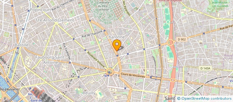 localisation de l'entreprise SYND.COPR. DU 10 12 RUE PLANCHAT 75020 P  PARIS