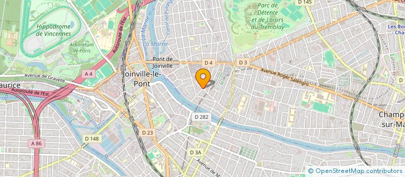 localisation de l'entreprise SYND.COPR. DU 10 AV DU PRESIDENT WILSON  JOINVILLE-LE-PONT