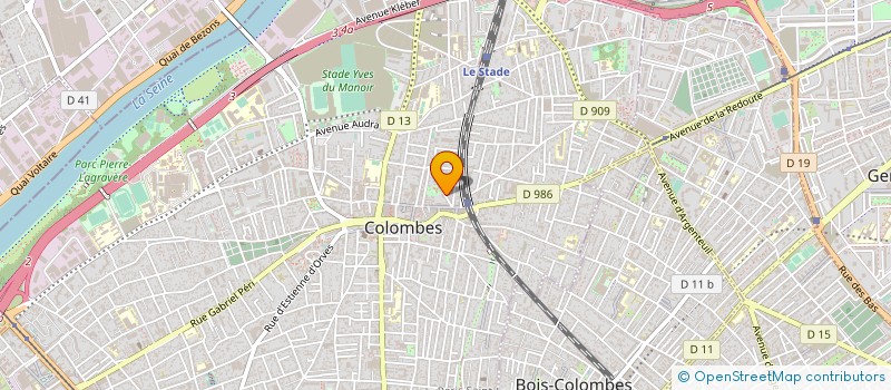 localisation de l'entreprise SYND.COPR. DU 10 BD DES OISEAUX 92 COLOM  COLOMBES