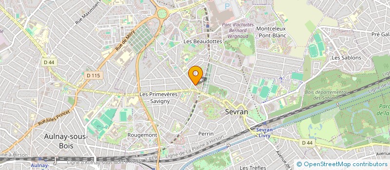 localisation de l'entreprise SYND COPR DU 10 CHEMIN DE SAVIGNY à SEVRAN