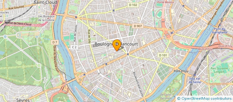 localisation de l'entreprise SYND.COPR. DU 10 R ALBERT DAMMOUSS à BOULOGNE-BILLANCOURT