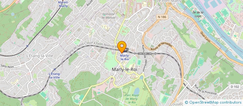 localisation de l'entreprise SYND.COPR. DU 10 RUE CARNOT 78  MARLY LE  MARLY-LE-ROI