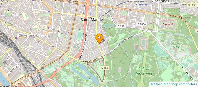 localisation de l'entreprise SYND.COPR. DU 10 RUE DE L       EPINETTE à SAINT-MANDE