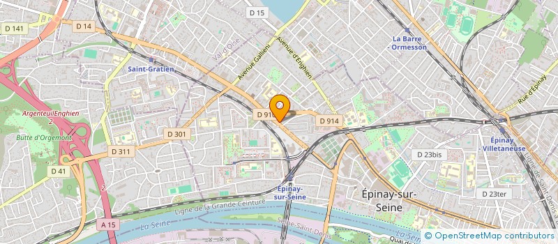 localisation de l'entreprise SYND.COPR. DU 10 RUE DU CHEMIN VERT 95 à EPINAY-SUR-SEINE