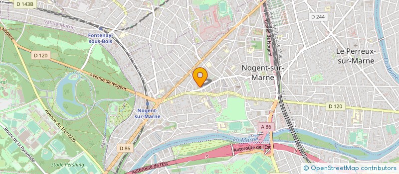 localisation de l'entreprise SYND.COPR. DU 10 RUE EMILE ZOLA à NOGENT-SUR-MARNE