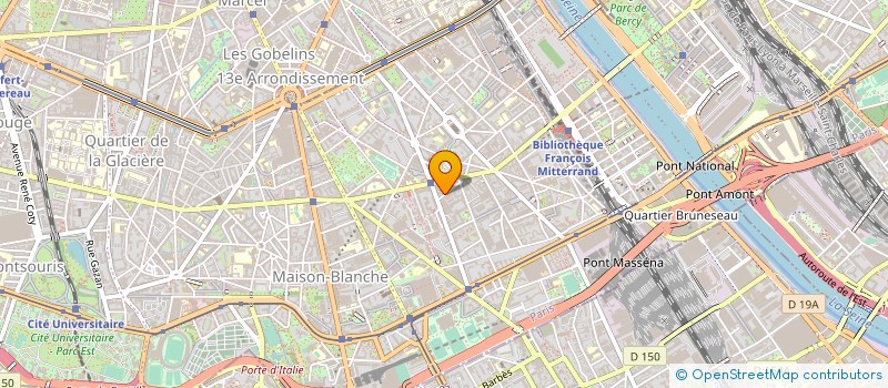 localisation de l'entreprise SYND.COPR. DU 10 RUE PONSCARME  75013 PA  PARIS