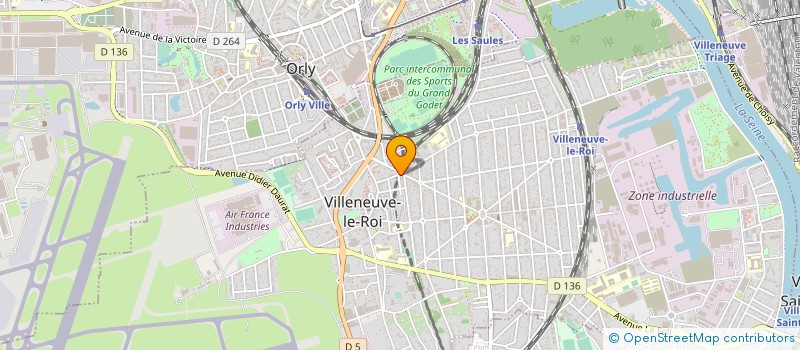 localisation de l'entreprise SYND.COPR. DU 10 RUE QUESNEY 92 SCEAUX  VILLENEUVE-LE-ROI