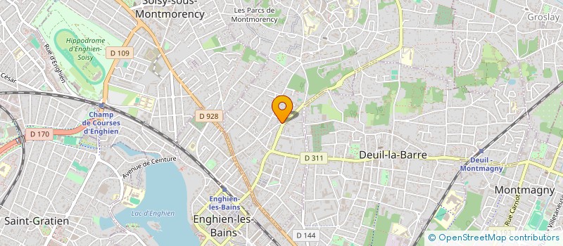 localisation de l'entreprise SYND.COPR. DU 100 AV CHARLES DE GAULLE 9  MONTMORENCY