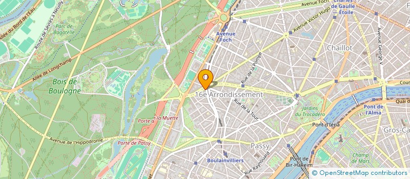 localisation de l'entreprise SYND.COPR. DU 101 105 AV HENRI  MARTIN 7  PARIS