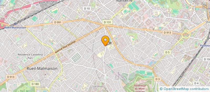 localisation de l'entreprise SYND.COPR. DU 102 AU 112 RUE SAINT CLOUD  NANTERRE