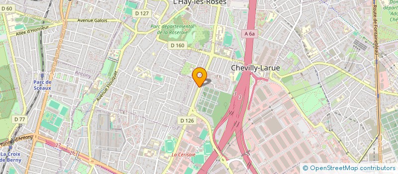 localisation de l'entreprise SYND COPR DU 103 AV JEAN MERMOZ  CHEVILLY-LARUE