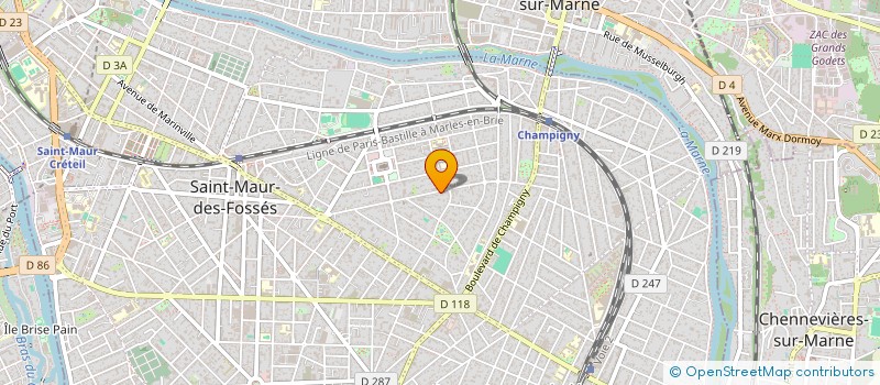 localisation de l'entreprise SYND.COPR. DU 104 AV DU BAC 94  SAINT MA à SAINT-MAUR-DES-FOSSES