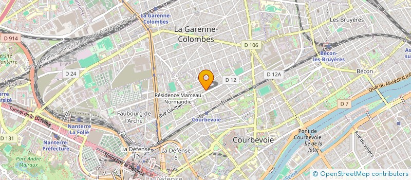 localisation de l'entreprise SYND.COPR. DU 109 RUE JEAN PIERRE TIMBAU à COURBEVOIE