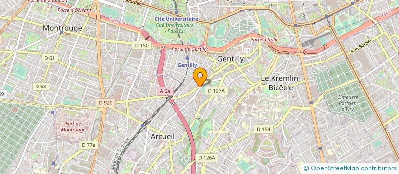 localisation de l'entreprise SYND.COPR. DU 11 13 AV PASTEUR  94 GENTI à GENTILLY