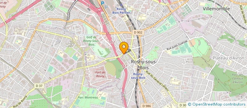 localisation de l'entreprise SYND COPR DU 11-13 RUE DU 4EME ZOUAVE à ROSNY SOUS BOIS