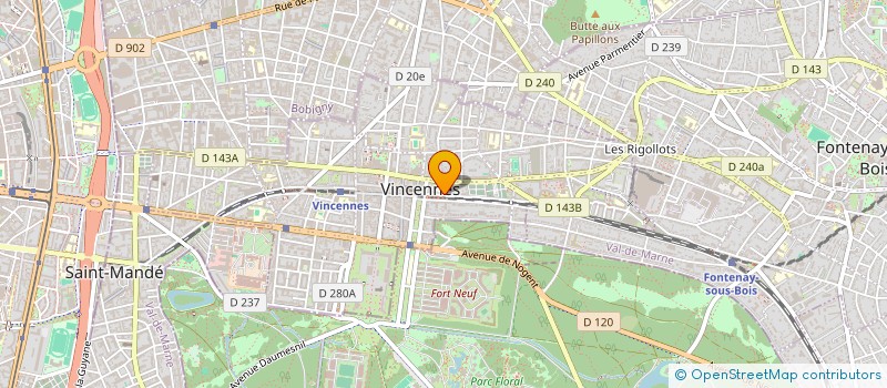 localisation de l'entreprise SYND.COPR. DU 11 A 15 AV. GABRIEL PERI 9 à VINCENNES