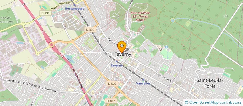 localisation de l'entreprise SYND.COPR. DU 11 AV. DE LA GARE 95 TAVER à TAVERNY