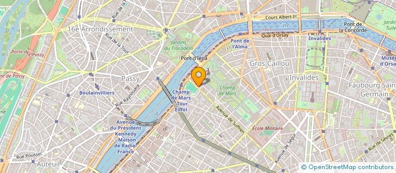 localisation de l'entreprise SYND COPR DU 11 BIS AVENUE DE   SUFFREN  PARIS