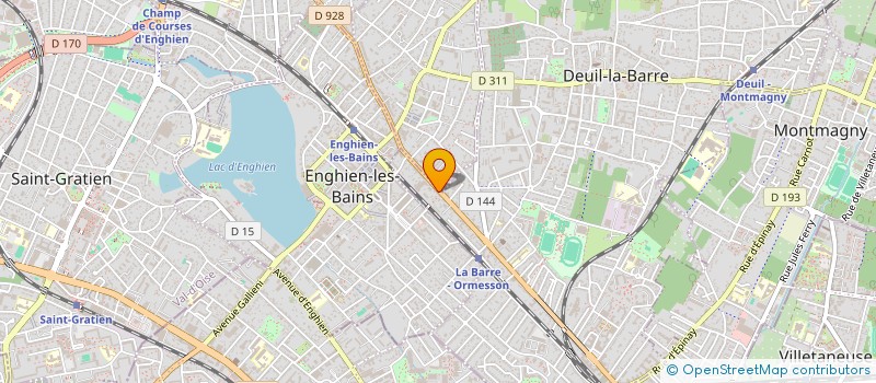 localisation de l'entreprise SYND.COPR. DU 11 BIS RUE DE MORA 95 ENGH  DEUIL-LA-BARRE