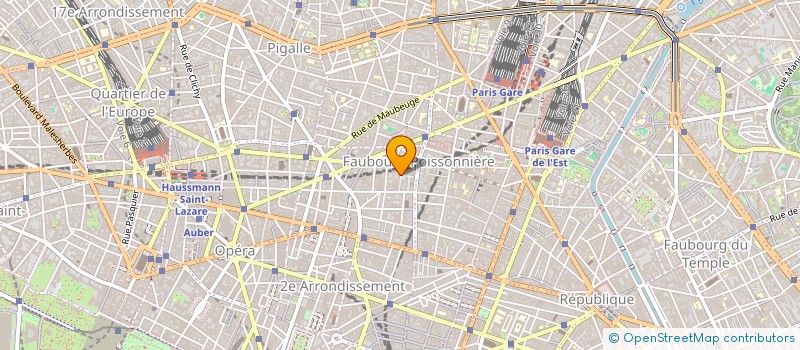 localisation de l'entreprise SYND.COPR. DU 11 CITE DE TREVISE 75009 P  PARIS
