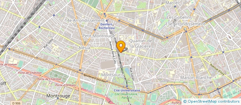 localisation de l'entreprise SYND COPR DU 11 RUE D'ALESIA    75014 PA  PARIS