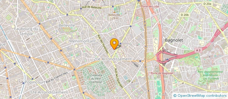 localisation de l'entreprise SYND.COPR. DU 11 RUE DE LA CHINE 75012 P  PARIS