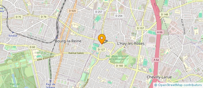 localisation de l'entreprise SYND.COPR. DU 11 RUE DU GENERAL CASTELNA à L HAY LES ROSES