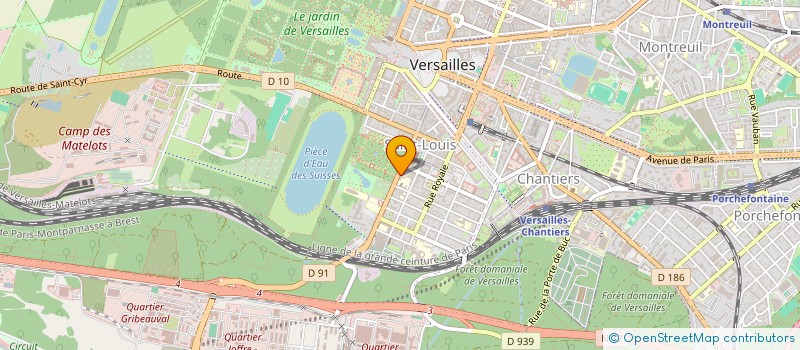 localisation de l'entreprise SYND.COPR. DU 11 RUE DU MAL     JOFFRE 7 à VERSAILLES