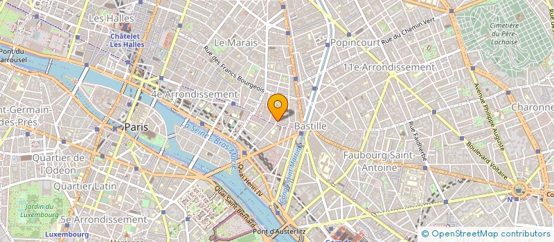 localisation de l'entreprise SYND.COPR. DU 11 RUE JACQUES    COEUR 75  PARIS