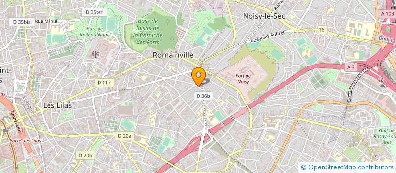localisation de l'entreprise SYND COPR DU 11 RUE JEAN JAURES à ROMAINVILLE