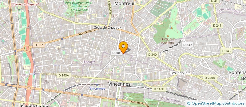 localisation de l'entreprise SYND.COPR. DU 11 RUE MARCEAU 93 MONTREUI  MONTREUIL