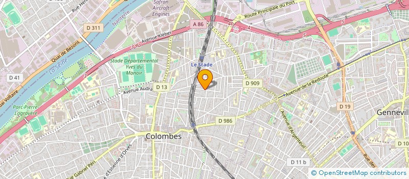 localisation de l'entreprise SYND.COPR. DU 11 RUE RAPHAEL 92 ASNIERES à COLOMBES
