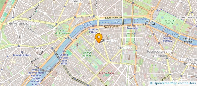 localisation de l'entreprise SYND COPR DU 11 RUE SEDILLOT 75007 PARIS  PARIS