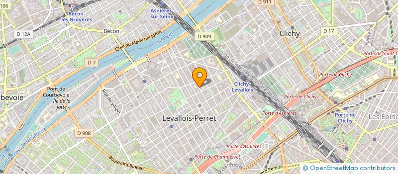 localisation de l'entreprise SYND COPR DU 113 RUE MARTRE 92 CLICHY R à LEVALLOIS-PERRET