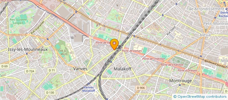 localisation de l'entreprise SYND.COPR. DU 115 117 RUE JEAN  BLEUZEN  VANVES