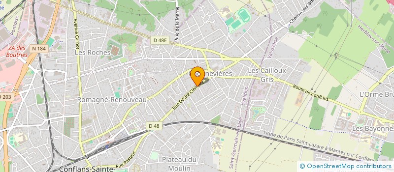 localisation de l'entreprise SYND COPR DU 115 R DESIRE CLEMENT  CONFLANS-SAINTE-HONORINE