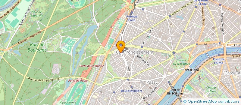 localisation de l'entreprise SYND.COPR. DU 116 RUE LAURISTON 75116 PA  PARIS