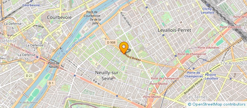 localisation de l'entreprise SYND COPR DU 117 AU 119 BD BINEAU à NEUILLY-SUR-SEINE