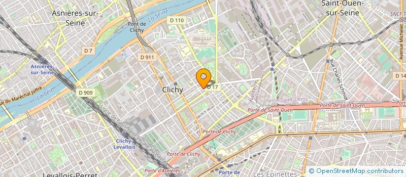 localisation de l'entreprise SYND COPR DU 117 RUE DE PARIS 92 CLICHY à CLICHY