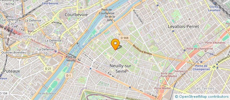 localisation de l'entreprise SYND.COPR. DU 117B RUE PERRONET à NEUILLY SUR SEINE