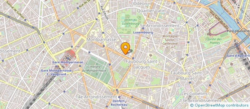 localisation de l'entreprise SYND.COPR. DU 119 RUE N.D. DES CHAMPS  PARIS