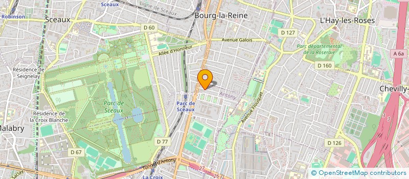 localisation de l'entreprise SYND.COPR. DU 12 AV BEAUSEJOUR  92160 AN à ANTONY