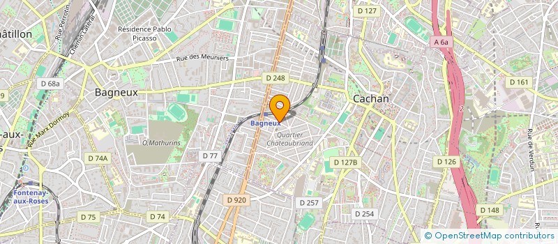localisation de l'entreprise SYND.COPR. DU 12 AV DU PONT ROYAL à CACHAN