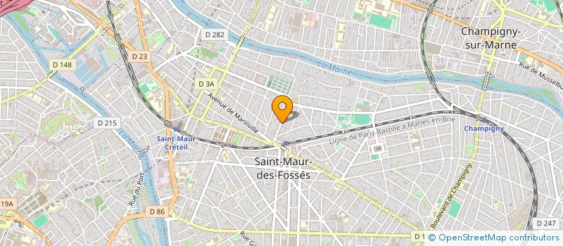 localisation de l'entreprise SYND.COPR. DU 12 AV GABRIEL PERI 94 ST M à SAINT-MAUR-DES-FOSSES