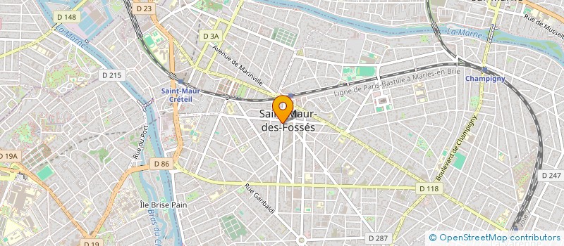 localisation de l'entreprise SYND COPR DU 12 RUE D ALSACE LORRAINE 94 à SAINT-MAUR-DES-FOSSES